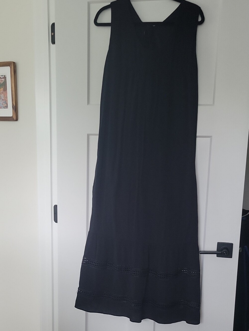 Who What Wear Sleeceless Black Maxi Dress